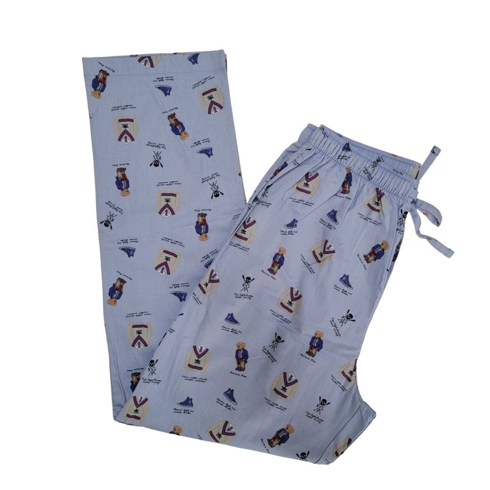 Polo by Ralph Lauren Sleep Pants, Bear Design, Medium